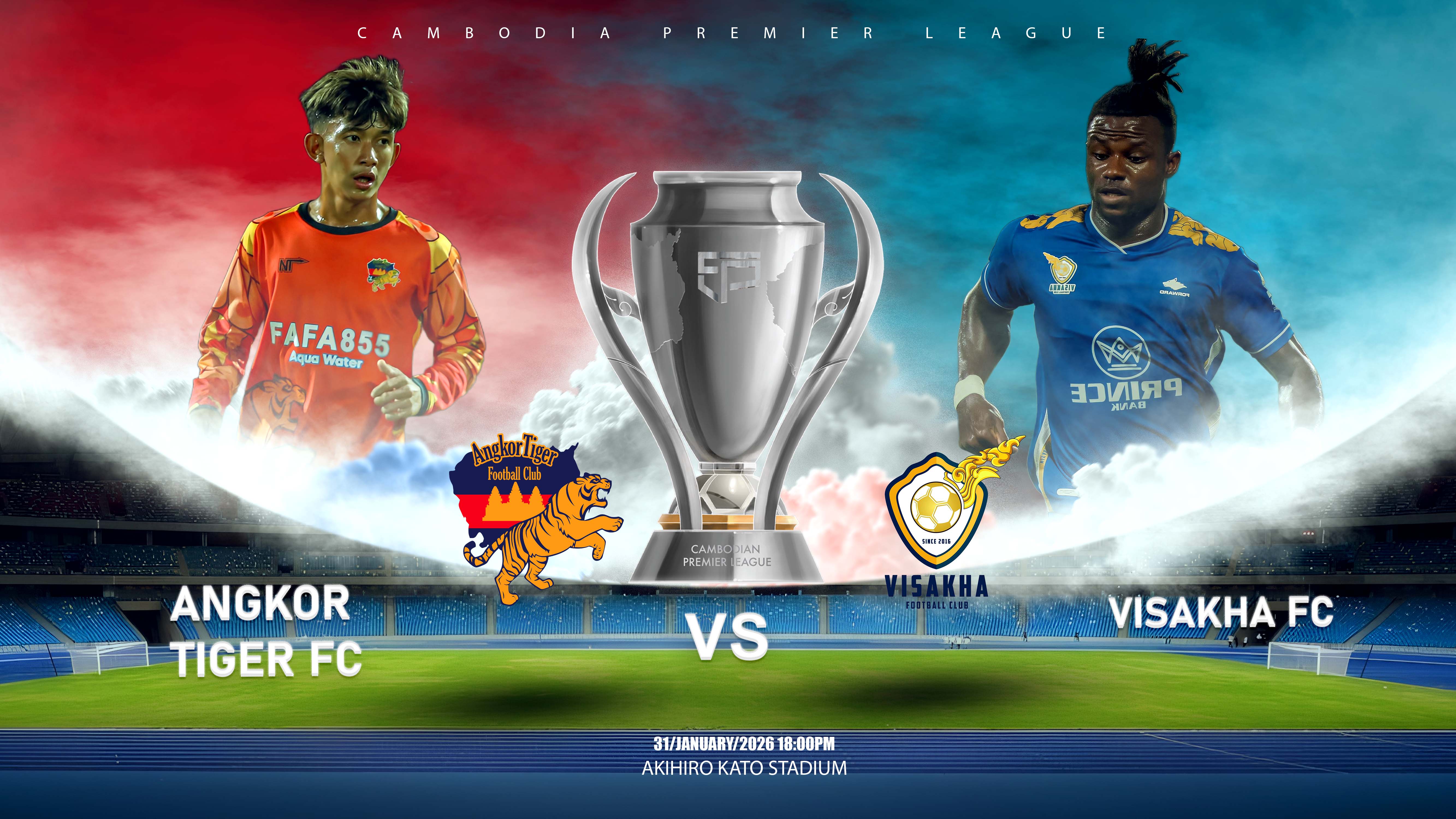 អង្គរថាយហ្គឺរ vs វិសាខា Angkor Tiger FC vs Visakha FC
